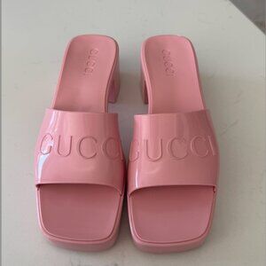 Gucci Heeled Sandals - Size 37, Pink